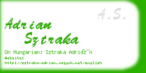 adrian sztraka business card